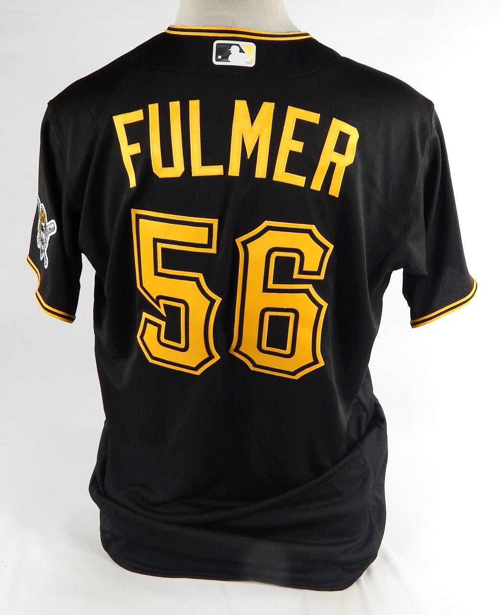 2021 Pittsburgh Pirates Carson Fulmer #56 Game Issued Black Jersey 46 DP74064 Pic2