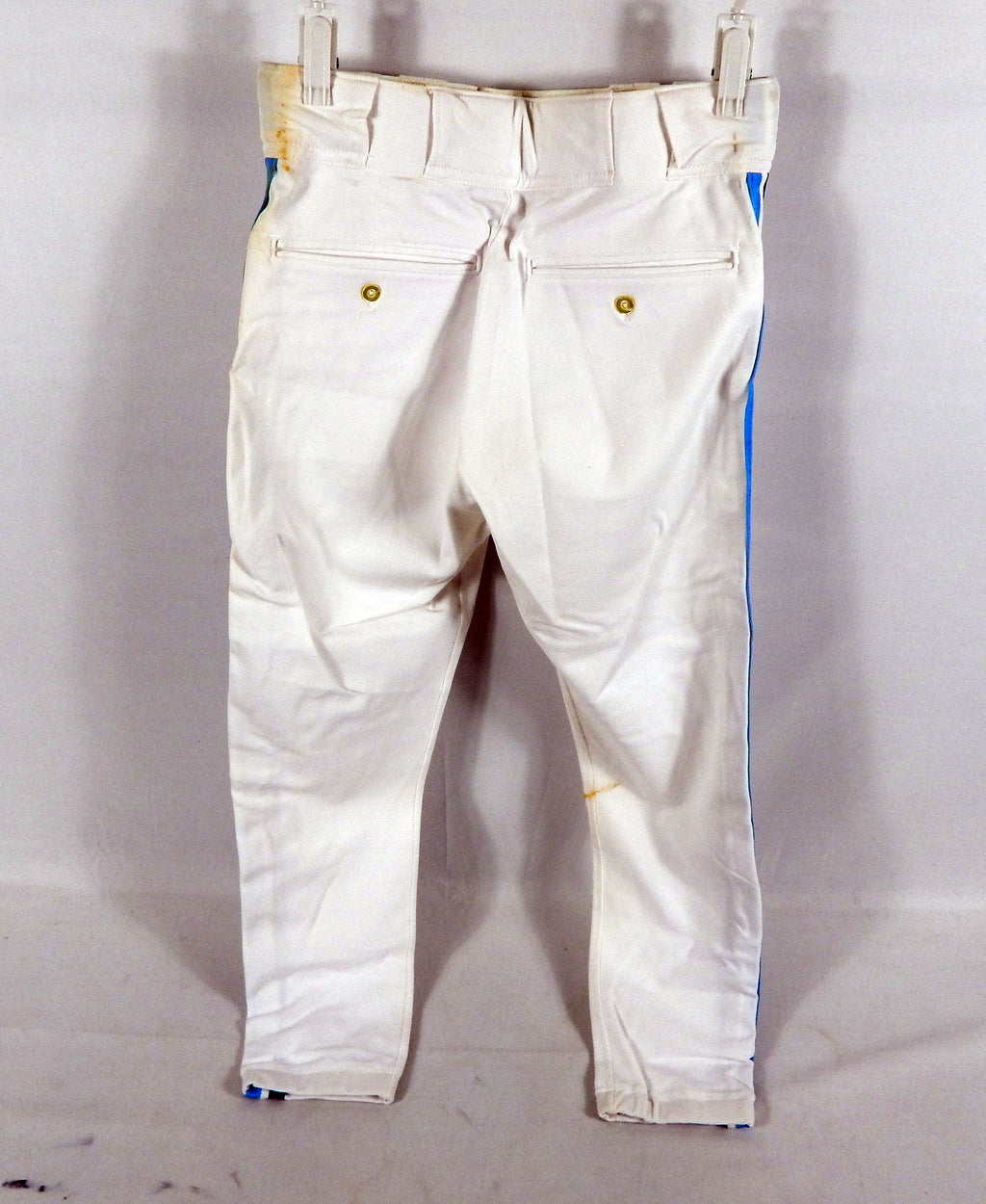 1996 Toronto Blue Jays Game Issued White Pants 31-31-25 910 Pic2