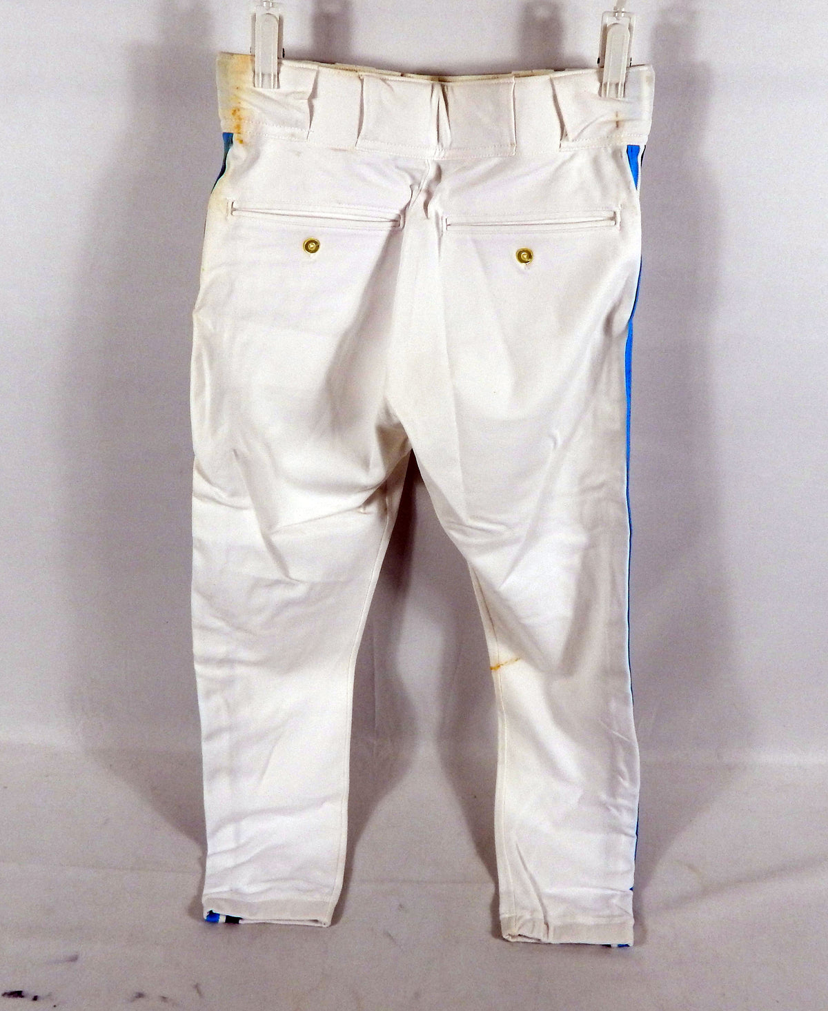 1996 Toronto Blue Jays Game Issued White Pants 31-31-25 910 Pic2