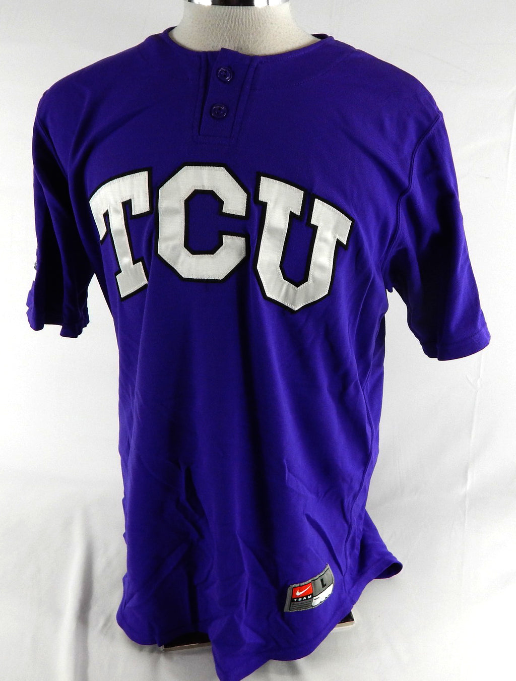 2010s Texas Christian TCU Horned Frogs #47 Game Used Purple Jersey Baseball L 82