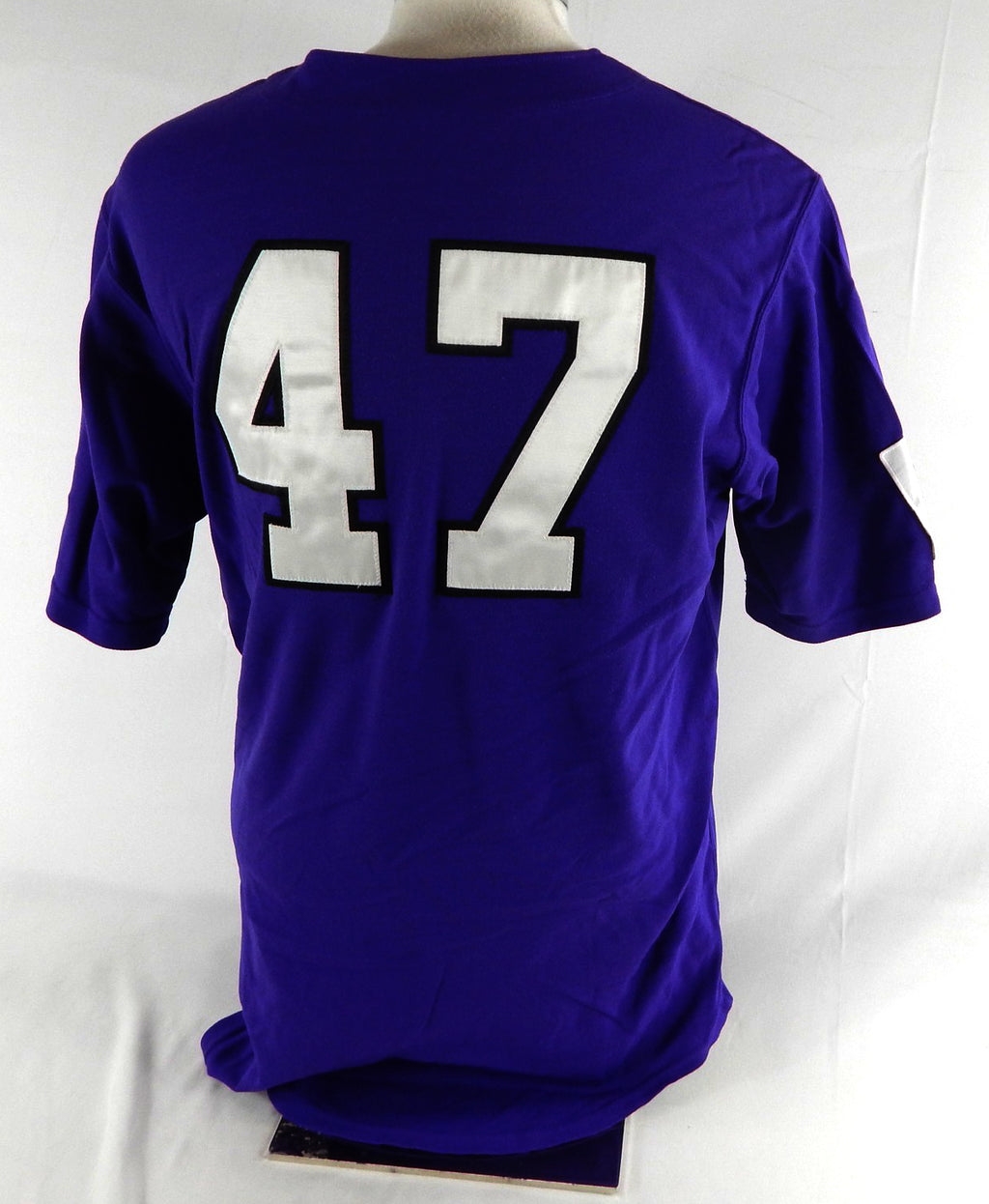 2010s Texas Christian TCU Horned Frogs #47 Game Used Purple Jersey Baseball L 82 Pic2