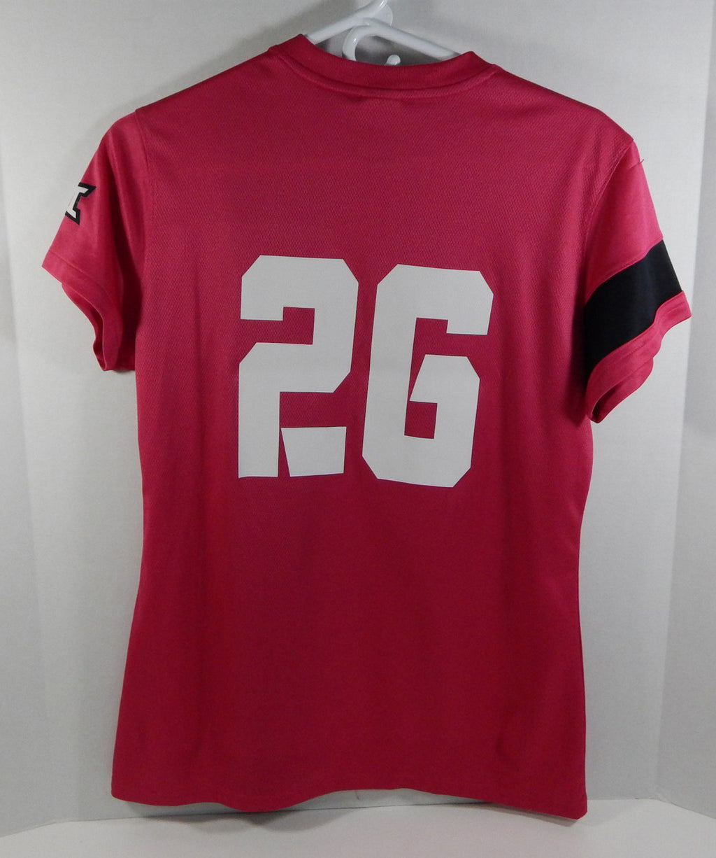 Texas Christian Uni TCU Horn Frogs #29 Red/Black Nike Soccer Game Used Jersey 7 Pic2
