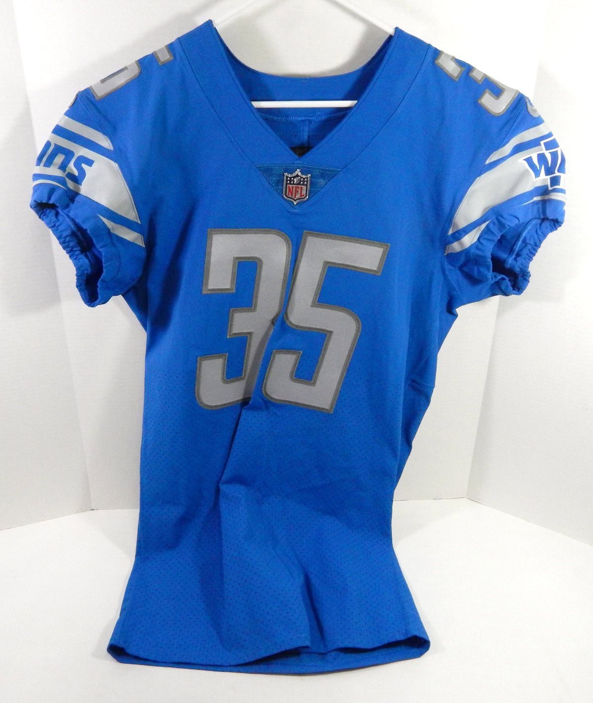 2019 Detroit Lions Cedric Boswell #35 Game Issued Blue Jersey 42 DP62769 Pic2