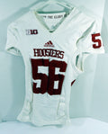 Indiana Hoosiers #56 Game Used White Jersey Name Plate Removed DP64516