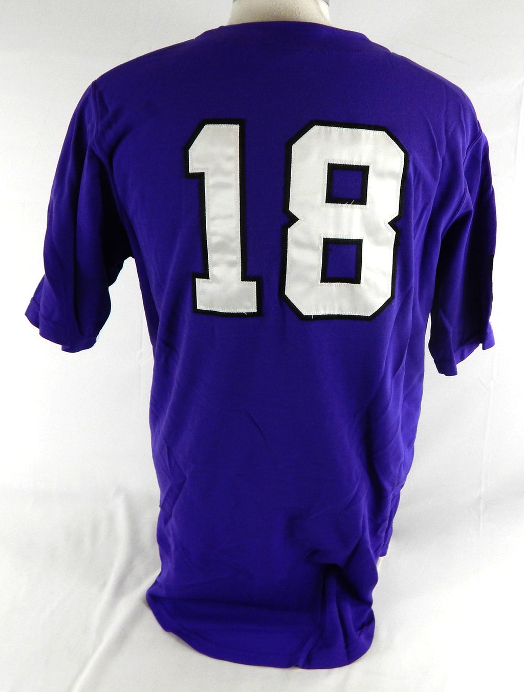 2010s Texas Christian TCU Horned Frogs #18 Game Used Purple Jersey Baseball L 3 Pic2