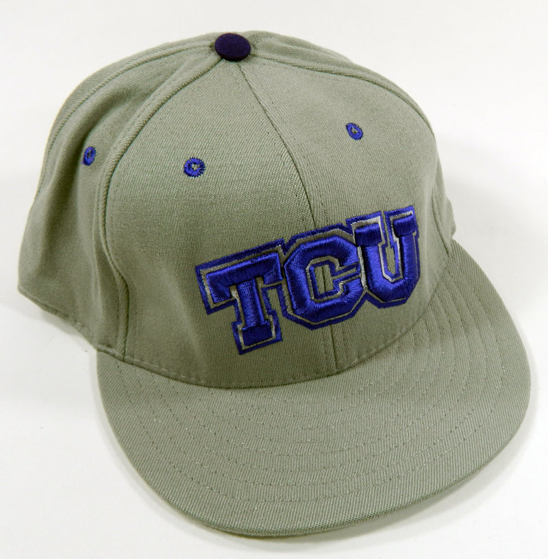 TCU Texas Christian University Team Issued Gray Pro-Line On the Field Cap XL
