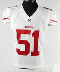 2016 San Francisco 49ers Gerald Hodges #51 Game Issued White Jersey 42 485