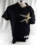 1997-99 Houston Astros #10 Game Used Navy Jersey BP ST NP Rem 46 495