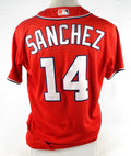 2022 Washington Nationals Adrian Sanchez #14 Game Issued Pos Used Red Jersey 9