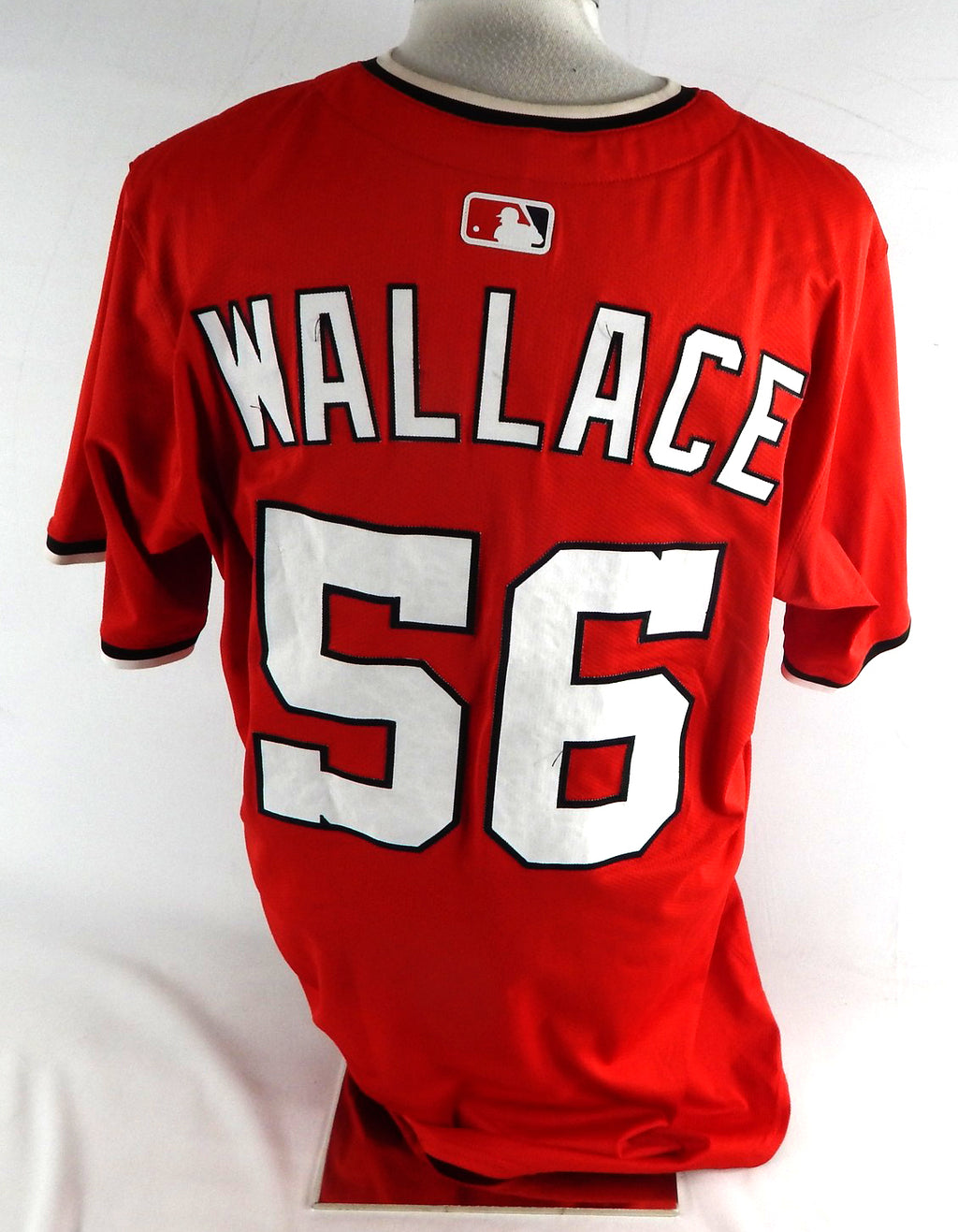 2025 Washington Nationals Cayden Wallace #56 Game Issued Pos Used Red Jersey 1 Pic2