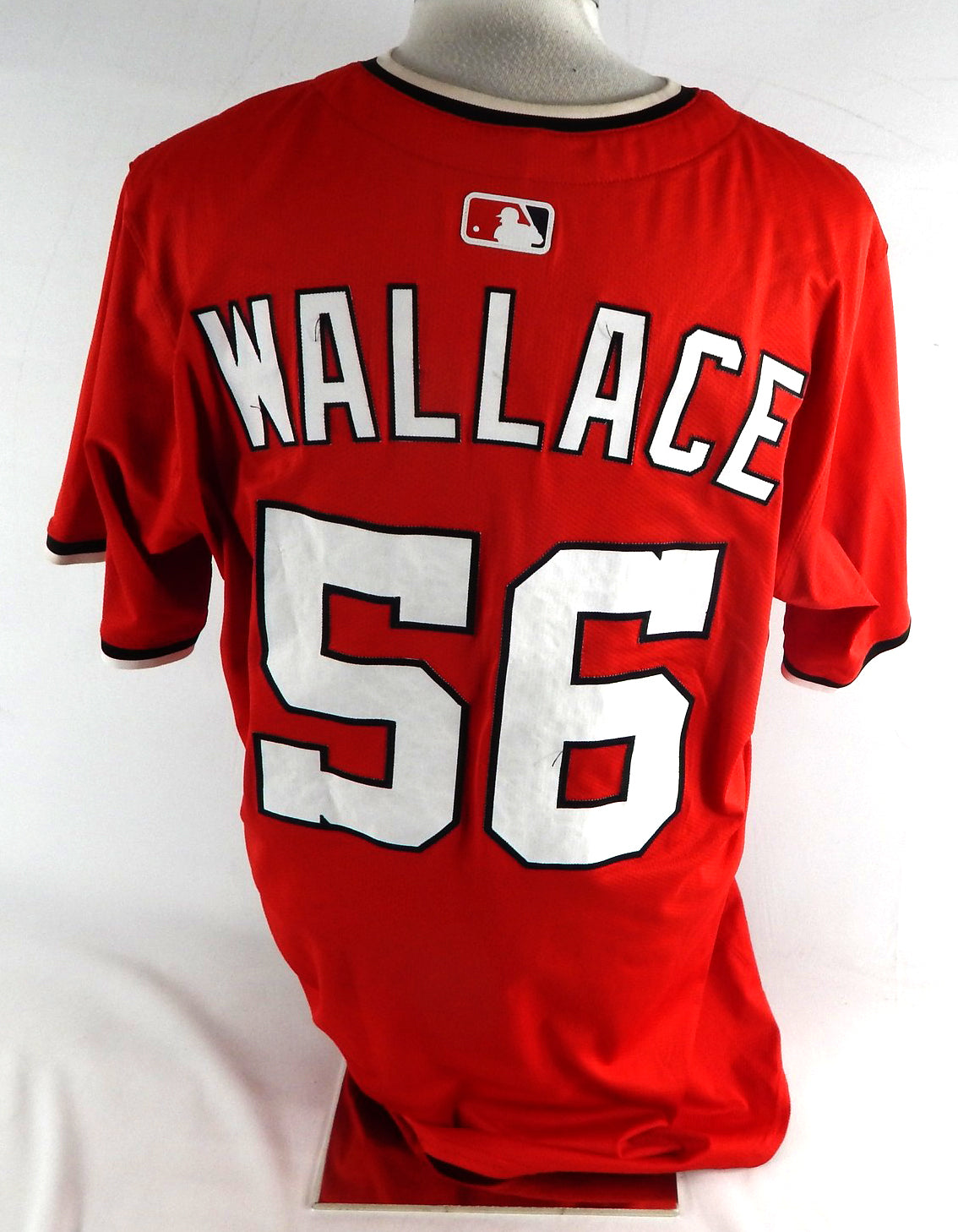 2025 Washington Nationals Cayden Wallace #56 Game Issued Pos Used Red Jersey 1 Pic2