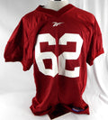 1997 San Francisco 49ers Austen Pleasants #62 Game Issued Red Practice Jersey 0