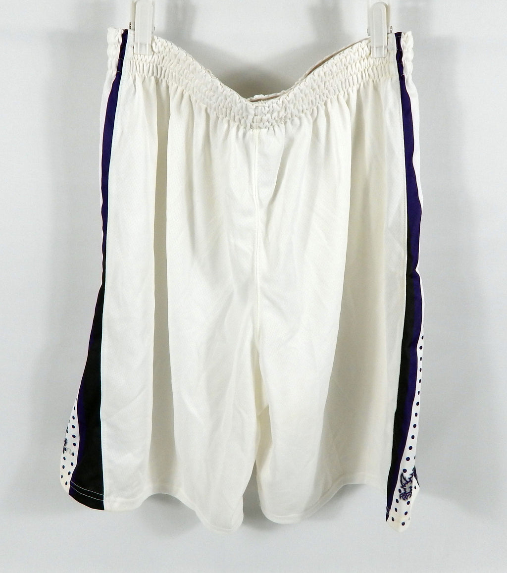 2015-16 Texas Christian TCU Horned Frogs # Game Issued White Shorts L 919 Pic2