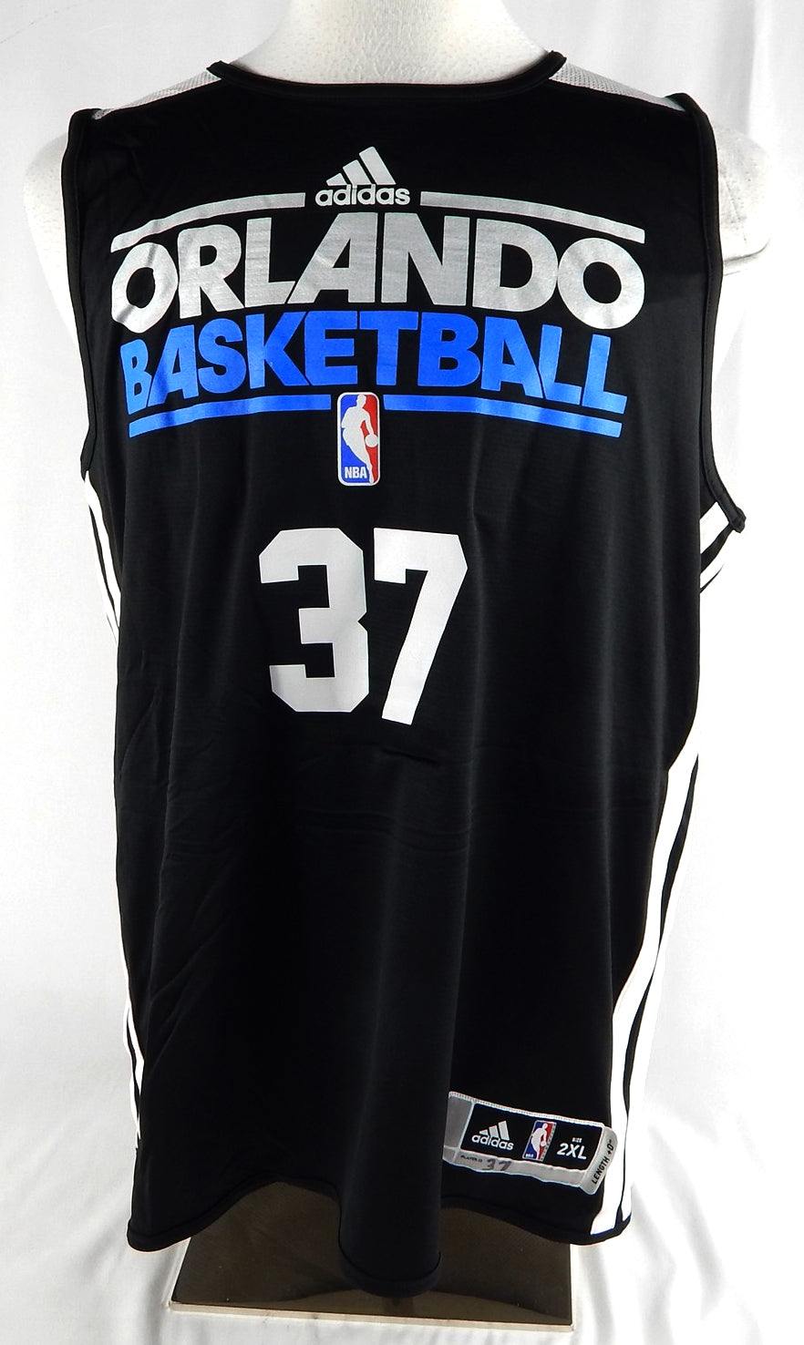 Orlando Magic #37 Game Used Black Practice Jersey 2XL 431