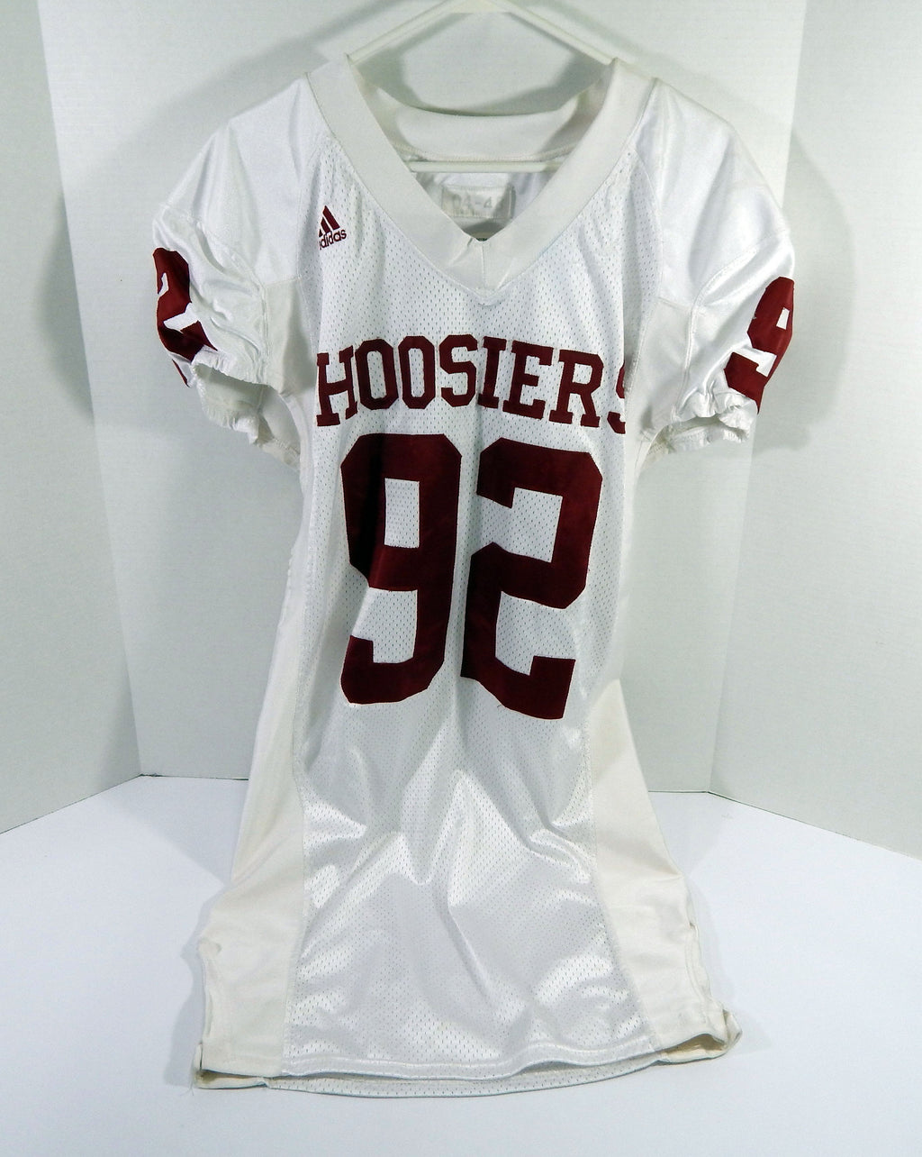 2004 Indiana Hoosiers #92 Game Used White Jersey Name Plate Removed 48 DP64521