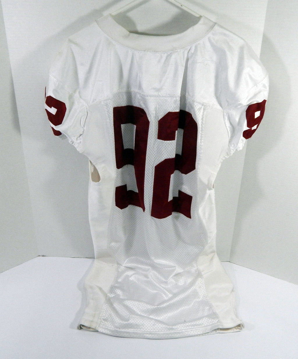 2004 Indiana Hoosiers #92 Game Used White Jersey Name Plate Removed 48 DP64521 Pic2