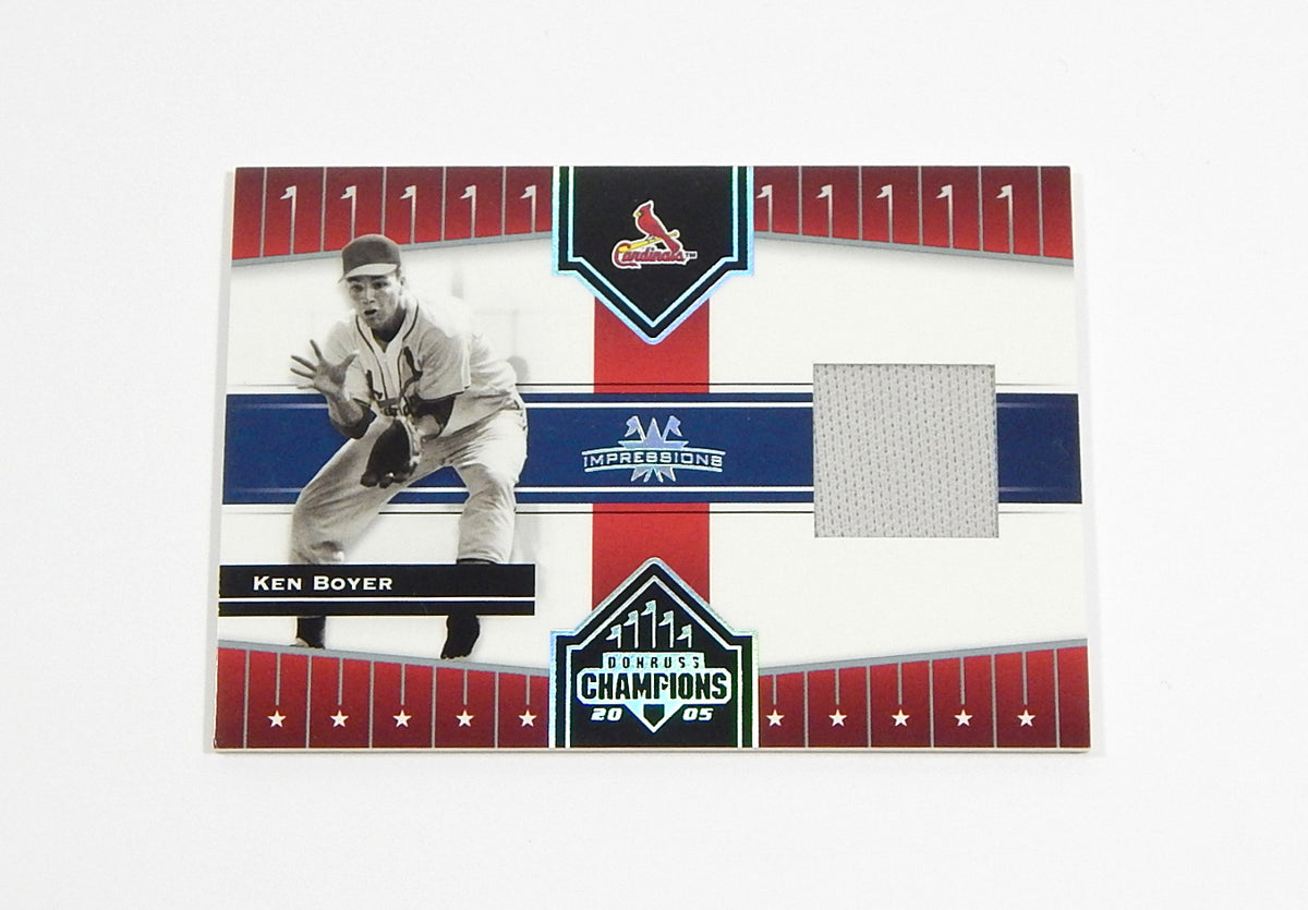 2005 Donruss Champions Impressions Material Ken Boyer #250 Game Used Jersey