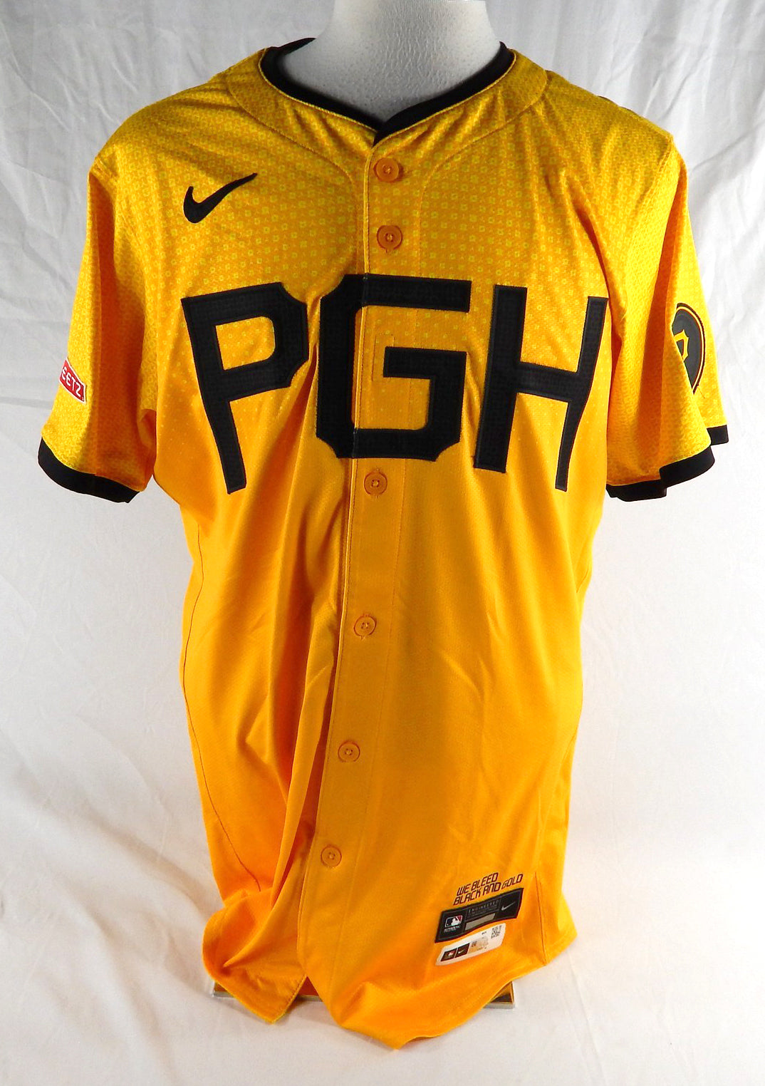 2024 Pittsburgh Pirates Jordan Comadena #82 Game Issued Yellow Jersey City Con 3