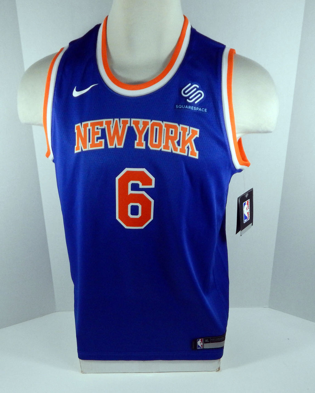 Youth New York Knicks Kristaps Porzingis #6 Blue Jersey Swingman Large Nike