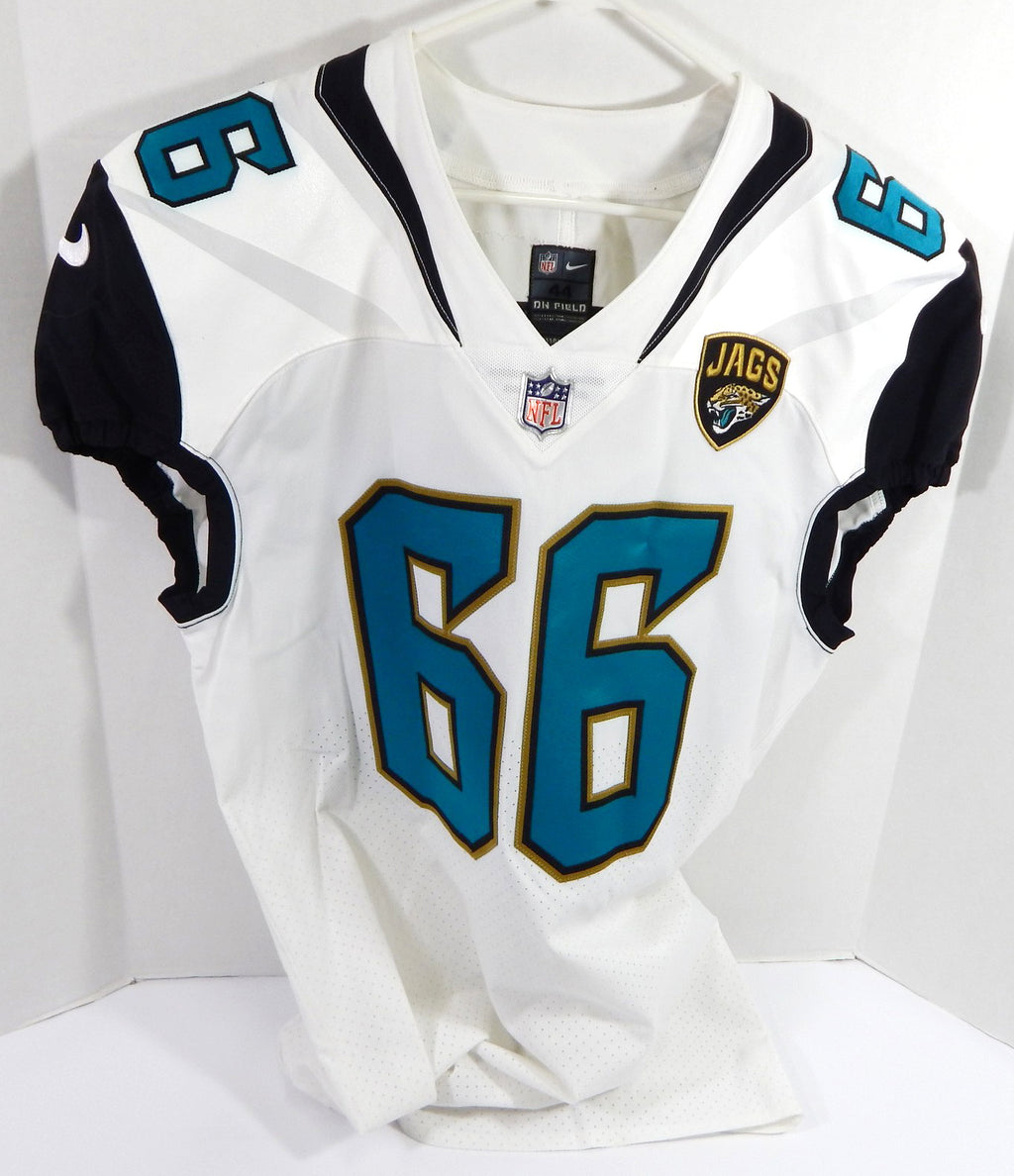 2017 Jacksonville Jaguars #66 Game Issued White Jersey 44 DP37010