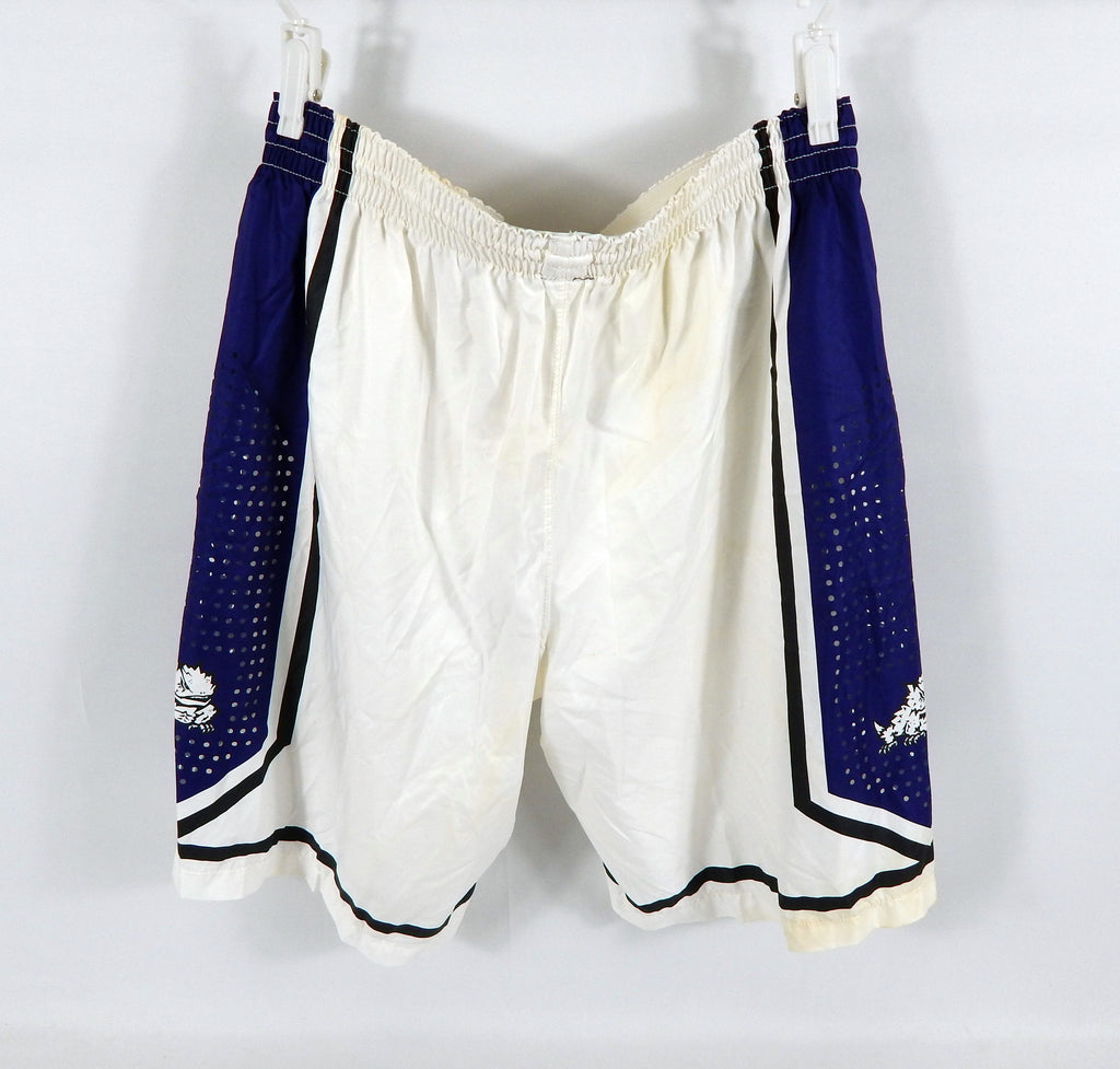 Texas Christian TCU Horned Frogs Game Issued White Shorts XL 923 Pic2