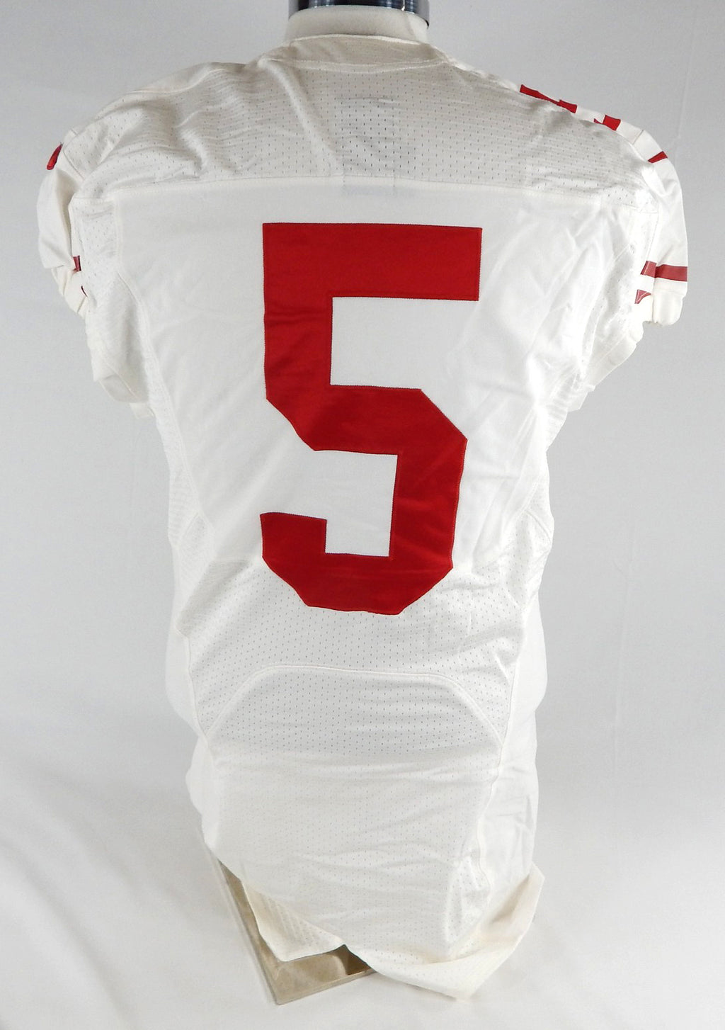 2012 San Francisco 49ers #5 Game Issued White Jersey 42 291 Pic2