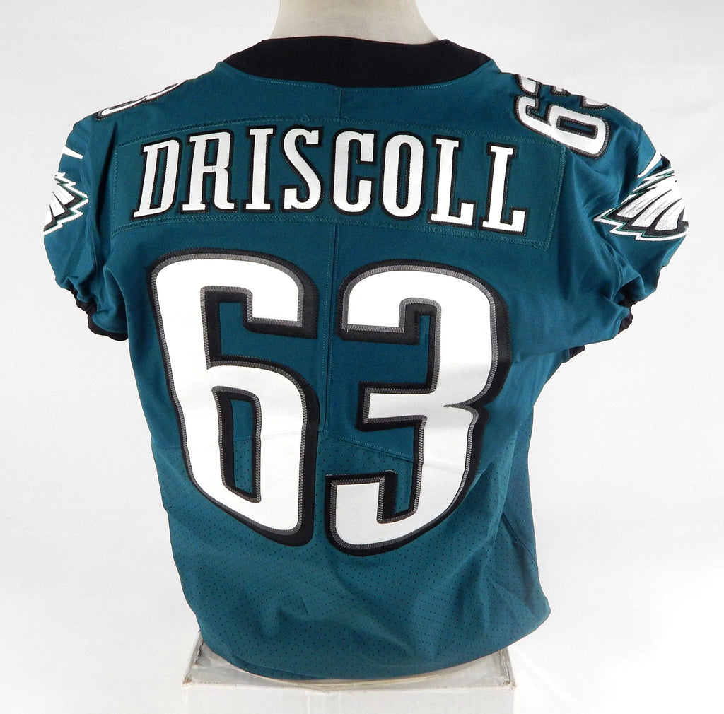 2018 Philadelphia Eagles Jack Driscoll #63 Game Used Green Jersey 48 DP71275