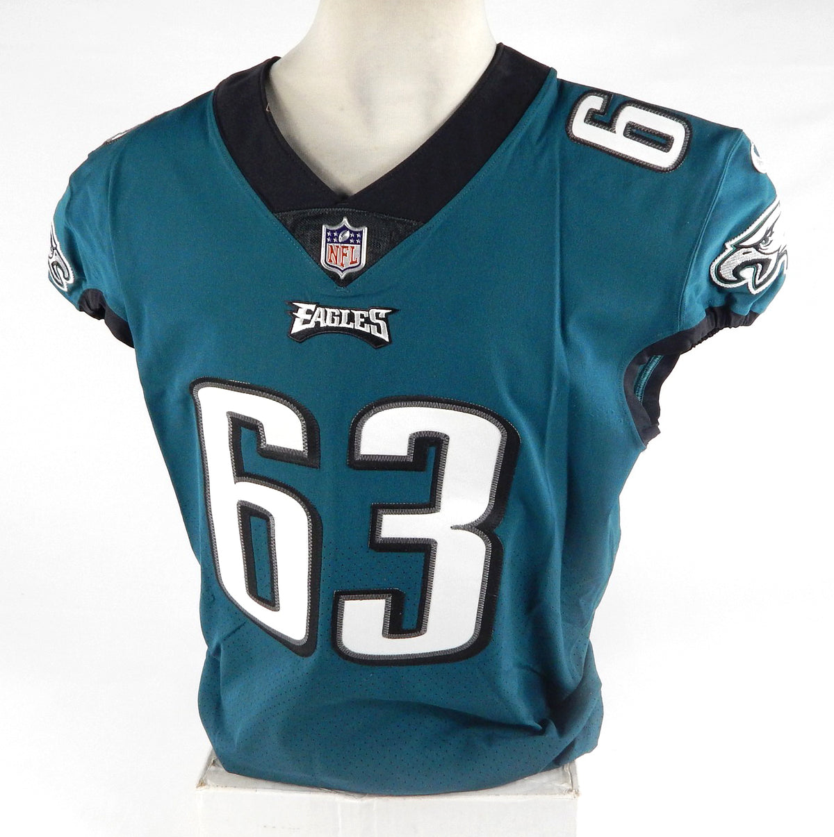 2018 Philadelphia Eagles Jack Driscoll #63 Game Used Green Jersey 48 DP71275 Pic2