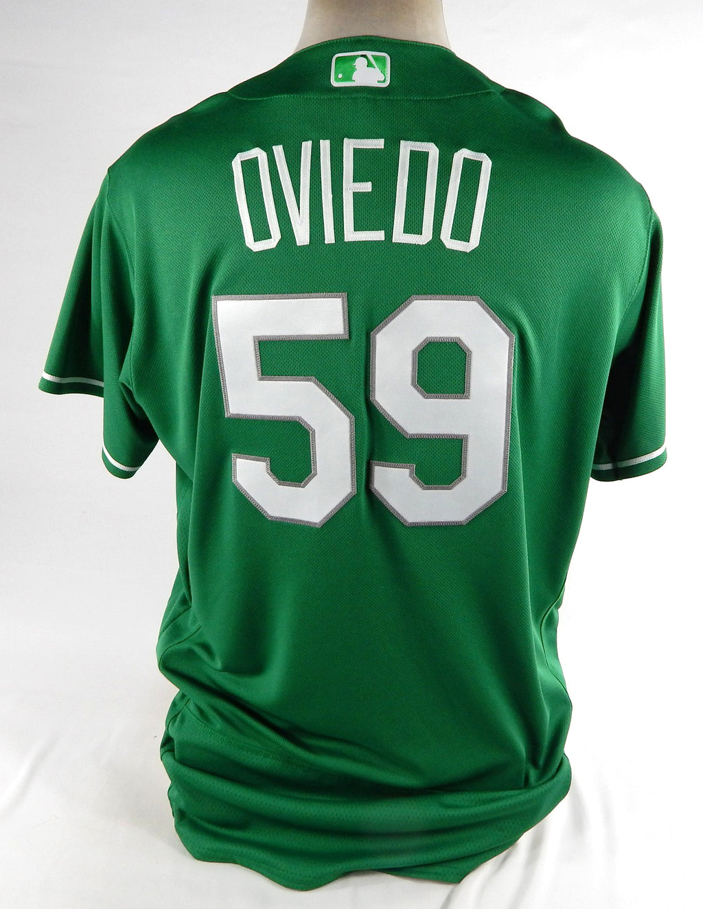 2022 St. Louis Cardinals Johan Oviedo #59 Game Issued Green Jersey St Patrick 7