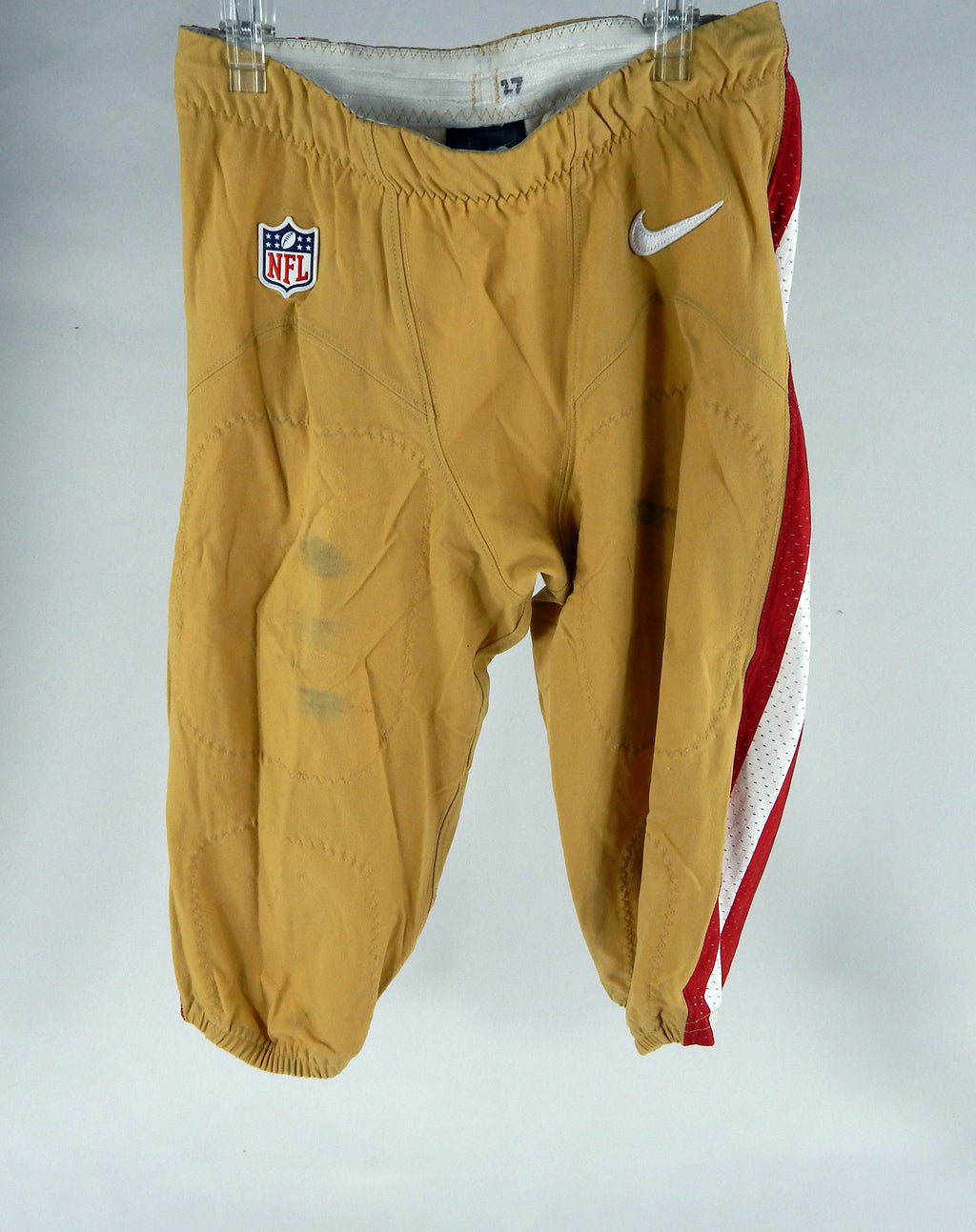 San Francisco 49ers #27 Game Used Gold Pants 30 DP68246
