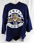 Late 1990s Florida Panthers T.MacDonald Game Used Navy Practice Jersey 538