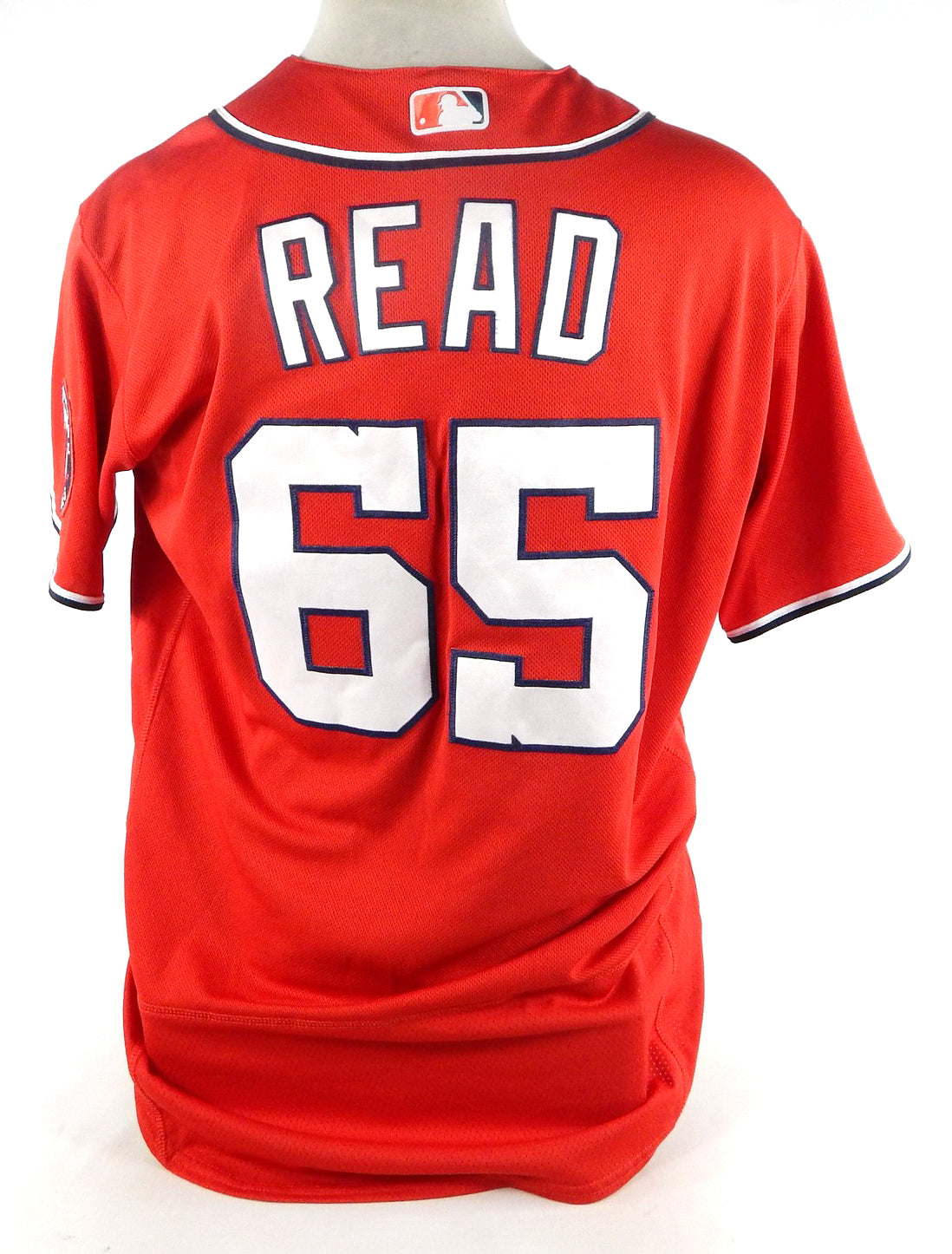 2021 Washington Nationals Raudy Read #65 Game Issued Pos Used Red Jersey 46 798