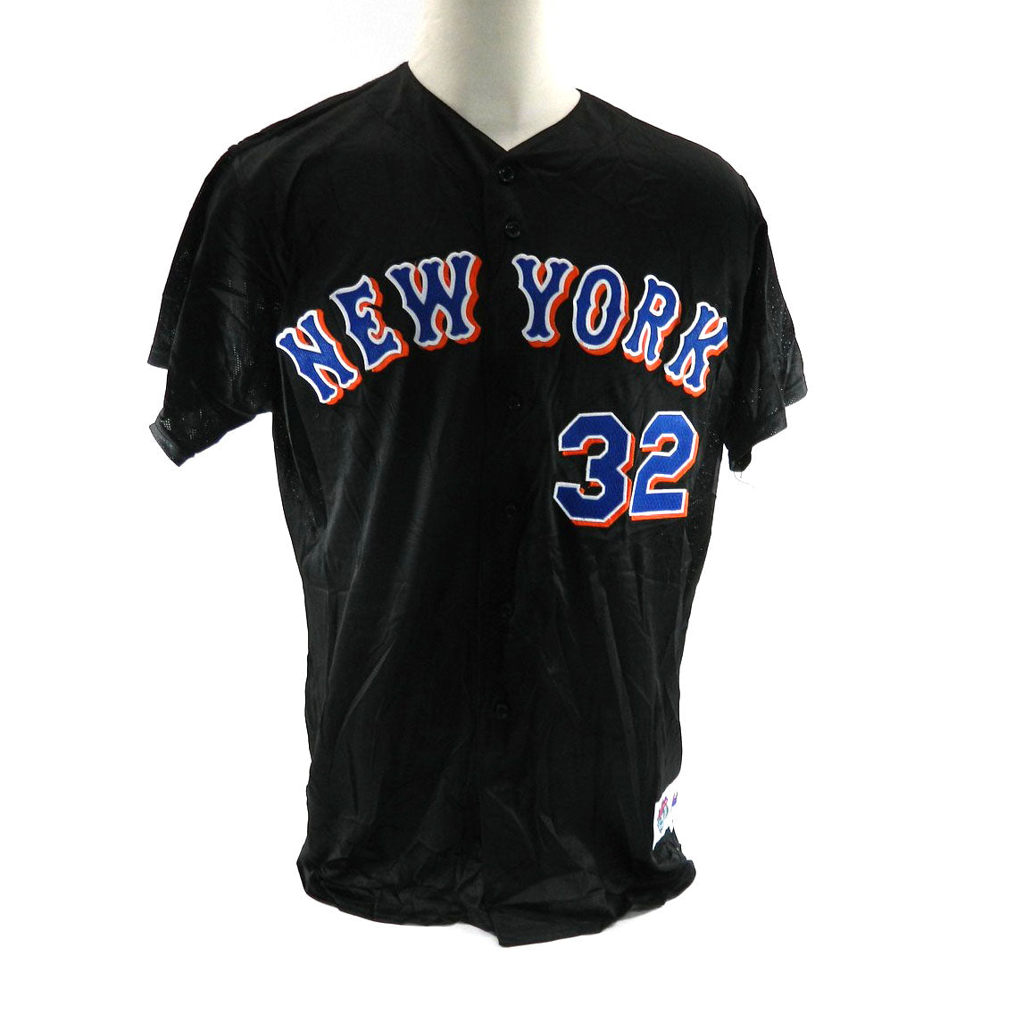 New York Mets Brett Hinchliffe #32 Game Issued Possibly Game Used Black Jersey Pic2