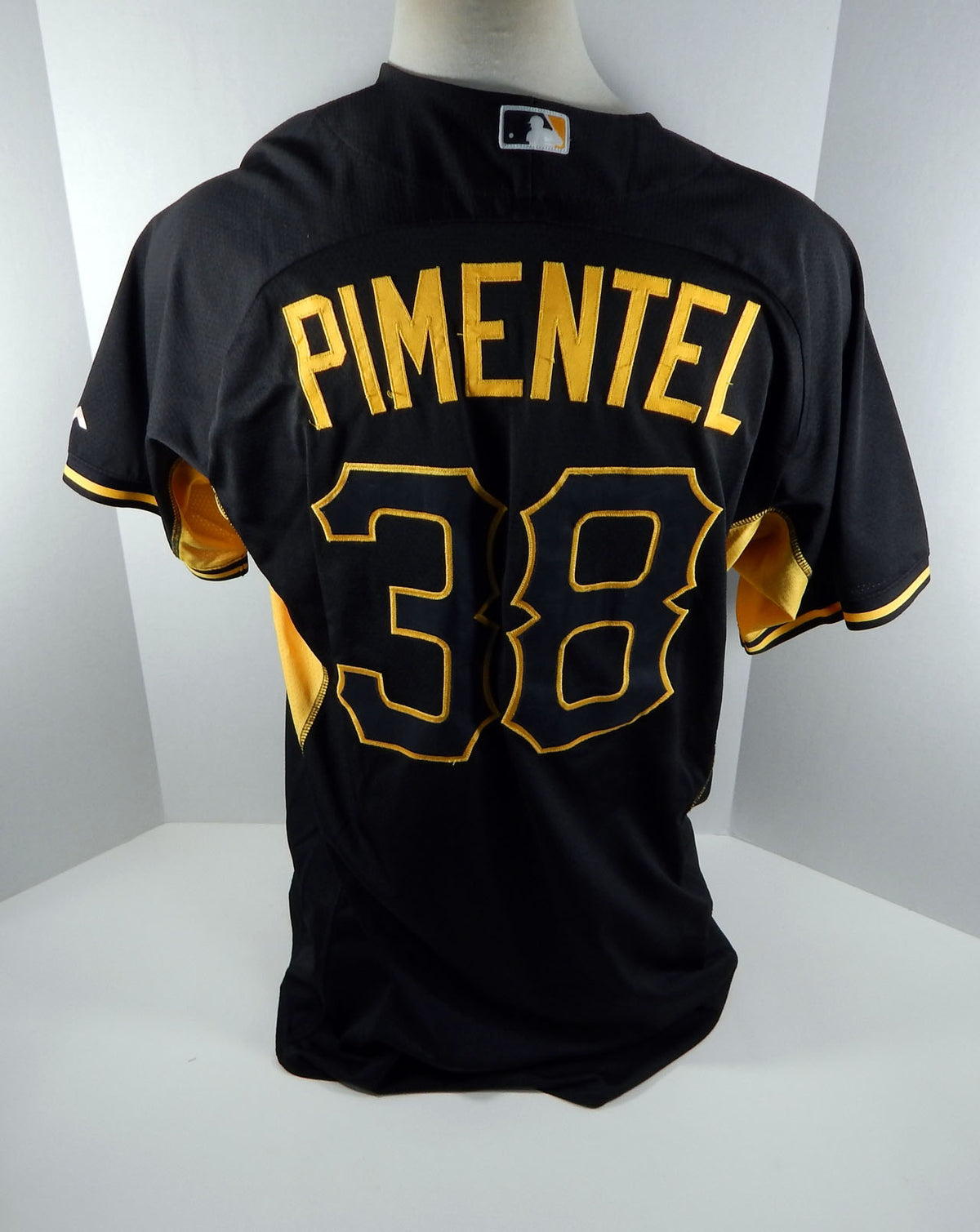 2014 Pittsburgh Pirates Stolmy Pimentel #38 Game Used Black BP ST Jersey 982