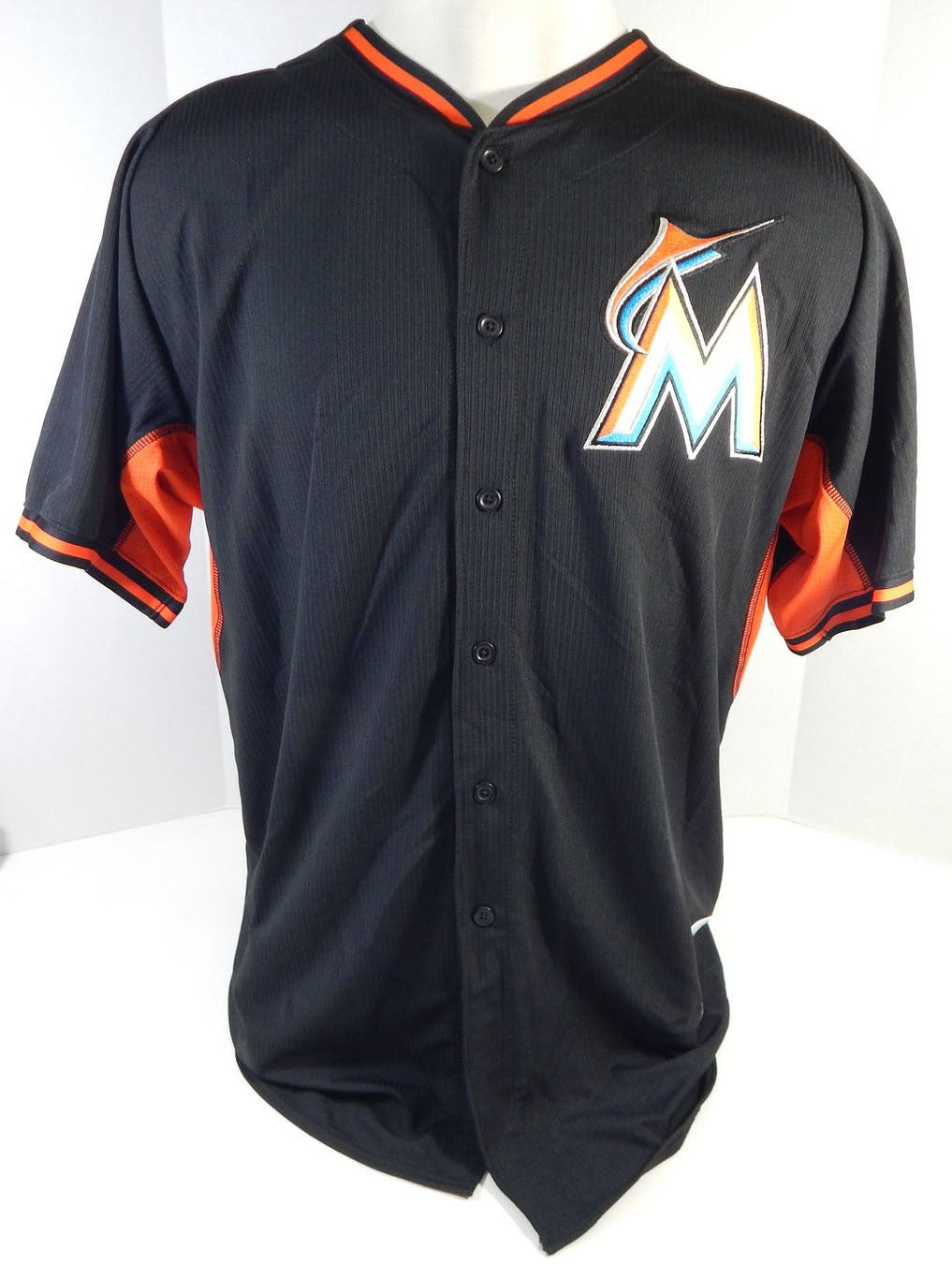Miami Marlins JJ Schwarz #49 Game Issued Black Spring Training B.P. Jersey Pic2