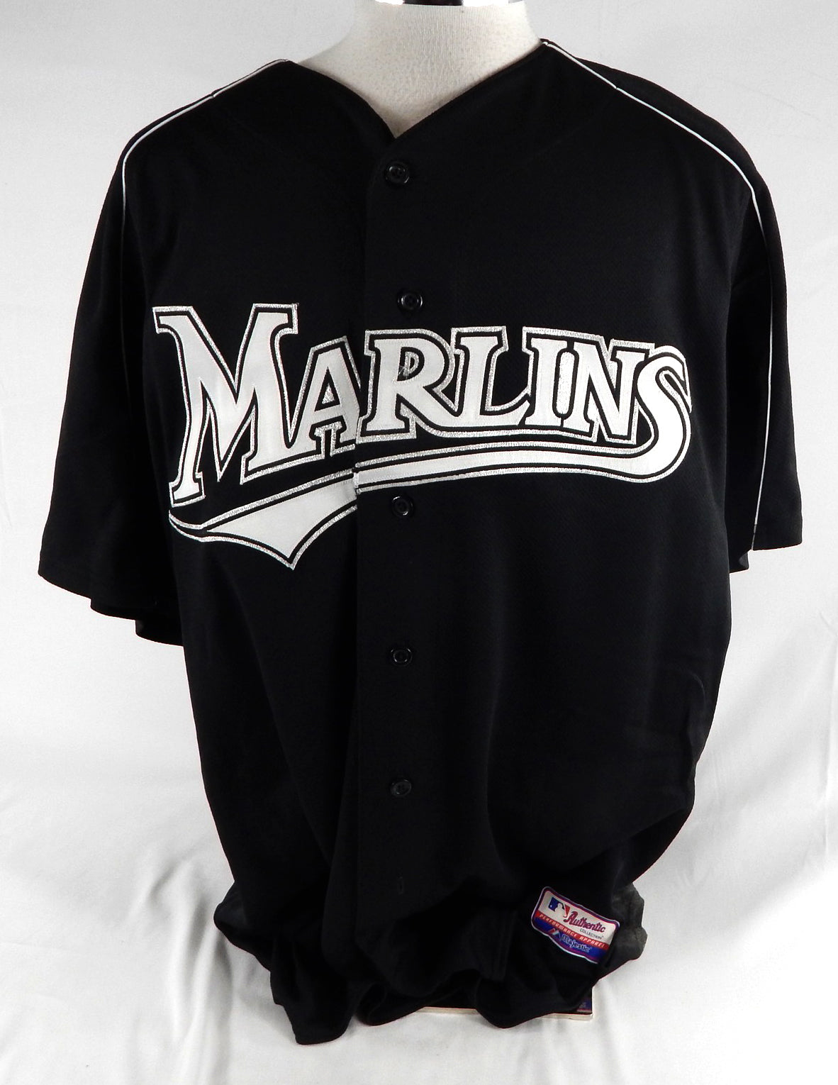 2003-06 Florida Marlins Marty McLeary #54 Game Used Black Jersey ST BP XXL 080