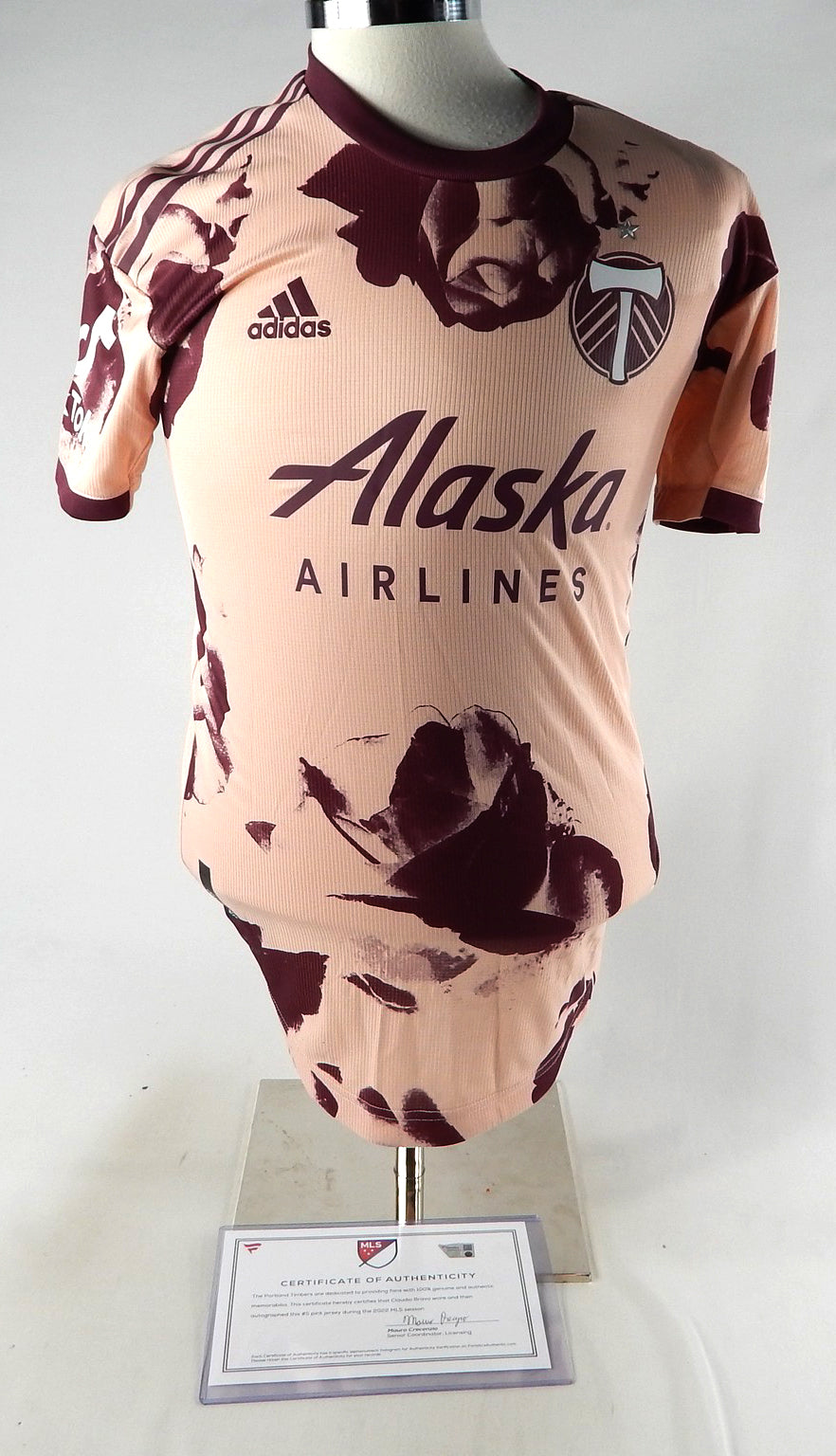 2022 Portland Timbers Claudio Bravo #5 Game Used Cream Jersey MLS Soccer S 173