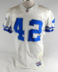 1998 Detroit Lions Ryan Stewart #42 Game Used White Jersey 48 417