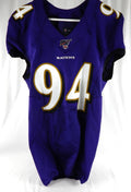 2019 Baltimore Ravens Daylon Mack #94 Game Issued Purple Jersey NFL 100th Anniversary Patch 42 878