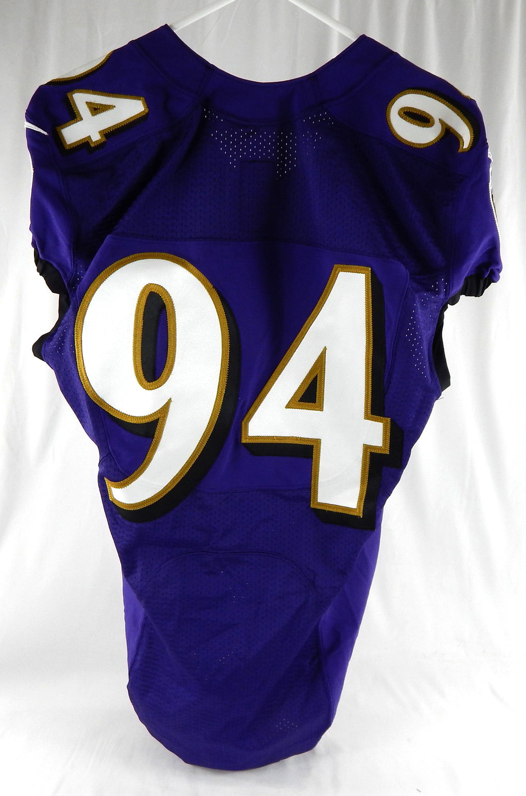 2019 Baltimore Ravens Daylon Mack #94 Game Issued Purple Jersey NFL 100th Anniversary Patch 42 878 Pic2