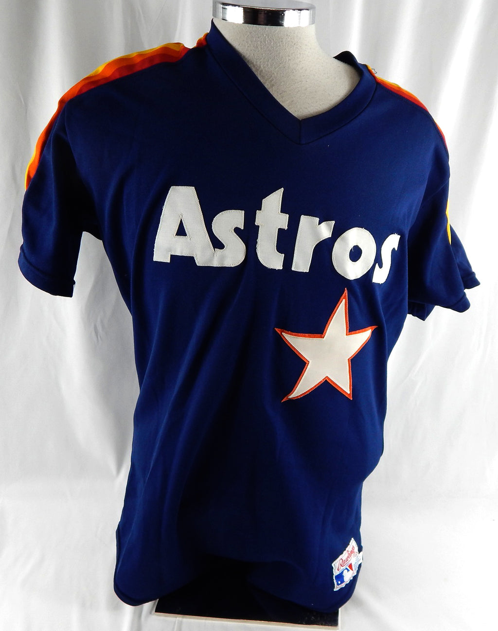 1989 Houston Astros Gerald Young #2 Game Used Navy Jersey BP ST NP Rem 42 504