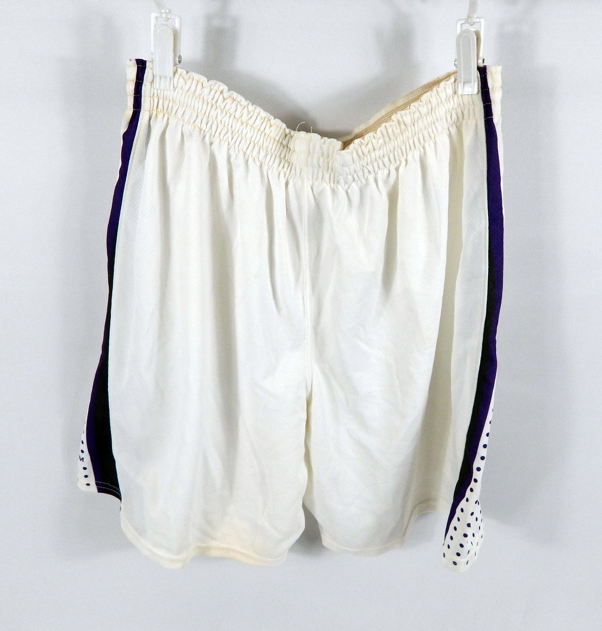 2012-13 Texas Christian TCU Horned Frogs #45 Game Issued White Shorts L 938 Pic2