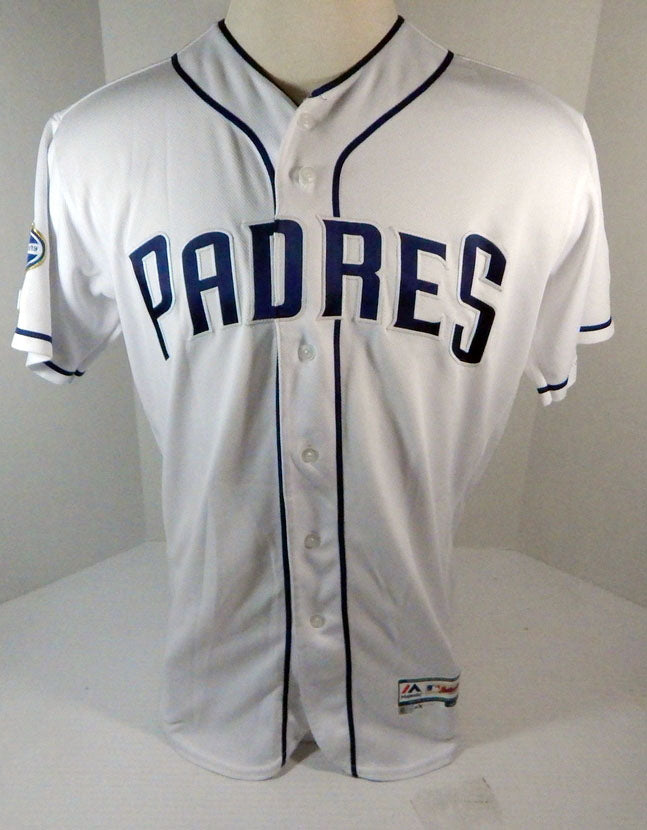 2019 San Diego Padres Griffin Benedict #81 Game Used White Jersey 50 & 150 P 55 Pic2