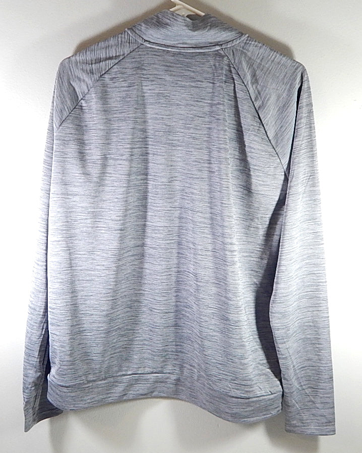 Nike Dri-Fit NBA Team Issued 1/4 Zip Up Long Sleeve Shirt Heather Gray New M Pic2