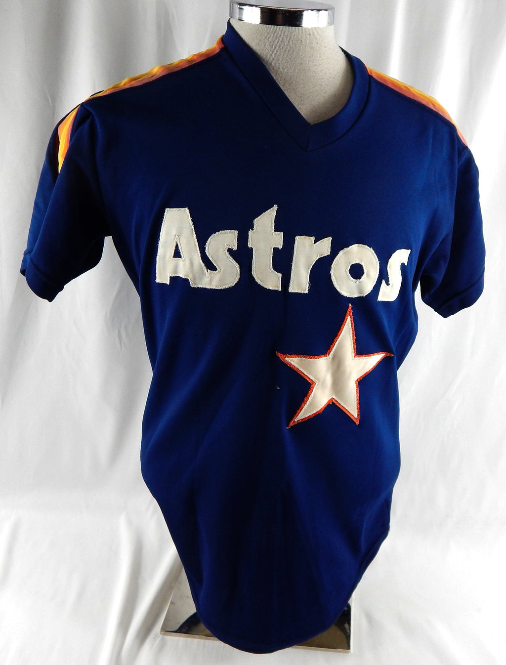 1987-93 Houston Astros #58 Game Used Navy Jersey ST BP NP R 40 506 Pic2