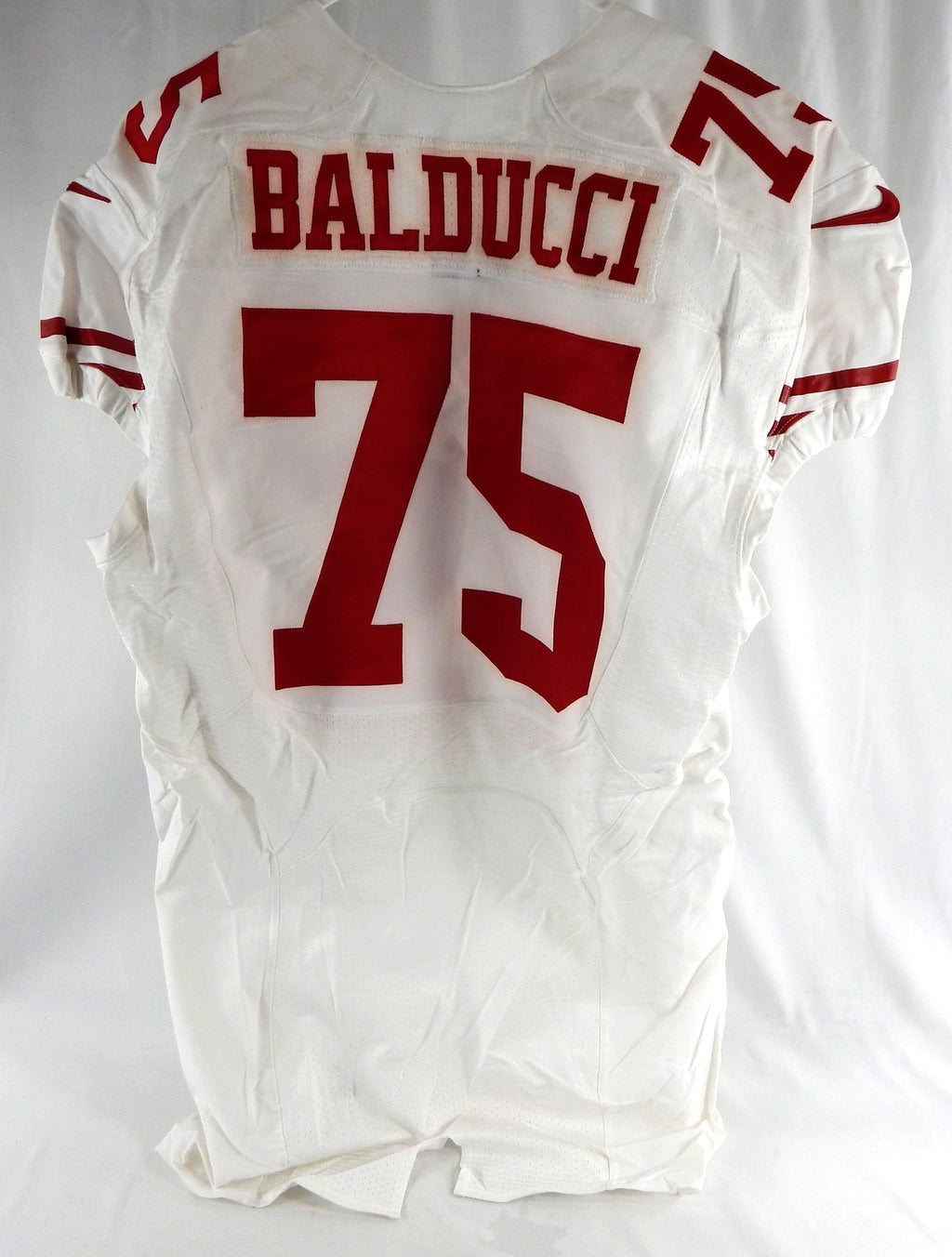 2016 San Francisco 49ers Alex Balducci #75 Game Issued White Jersey 70th P 48 1 Pic2