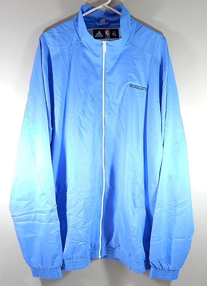 Charlotte Bobcats Adidas Team Issued Warm Up Jacket Windbreaker Blue 2XL