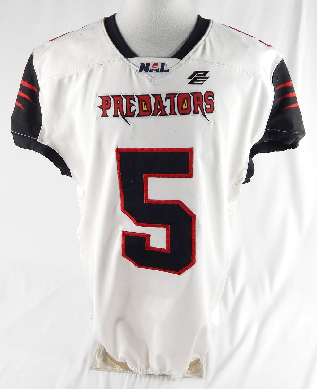 Orlando Predators Maxwell #5 Game Used White Jersey XL 237