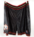 2002-06 Philadelphia 76ers Game Issued Black Shorts 44 280