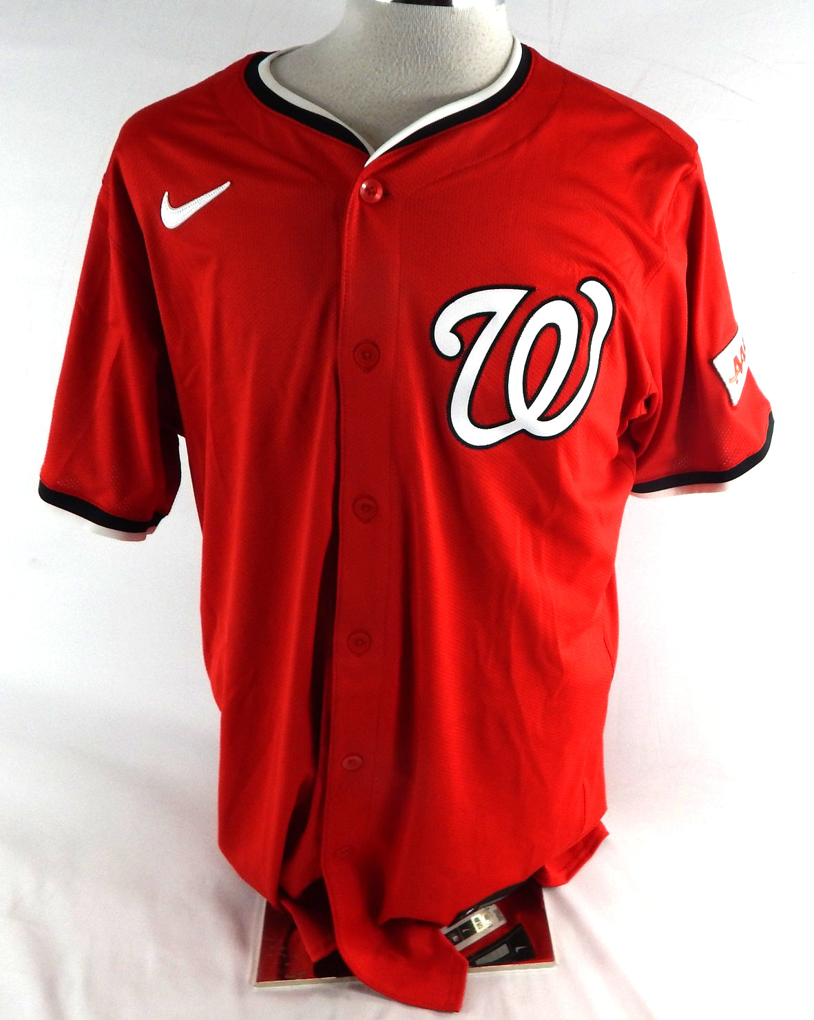 2025 Washington Nationals Jorge Alfaro #44 Game Issued Red Jersey 46 137